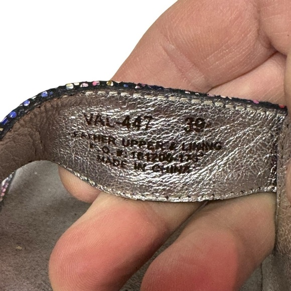 Alegria Womens VAL-447 Multicolor Leather Slip On Slide Sandal EU 39 US 9 - Picture 6 of 7